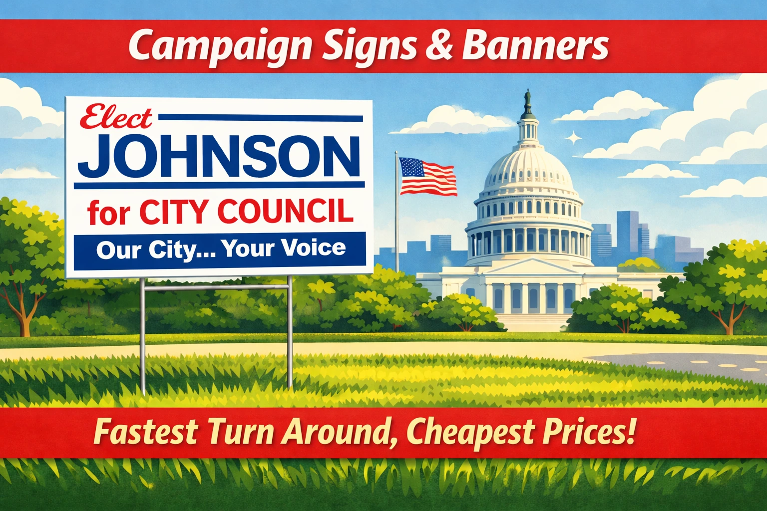 Cheap Political Campaign and Election Signs