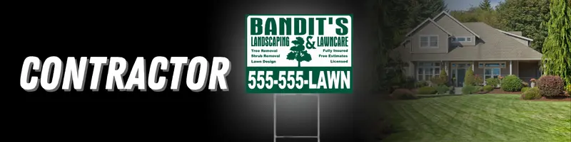 Contractor Signs or Construction Yard Signs