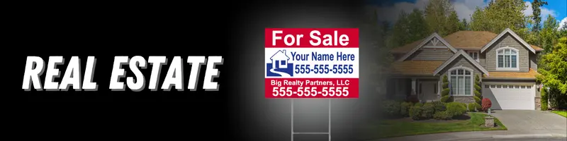 Real estate lawn signs from Super Cheap Signs