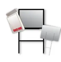 Yard Sign Stakes, Sign Frames and Sign Accessories