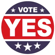 Vinyl Campaign Stickers for Car or Clothing