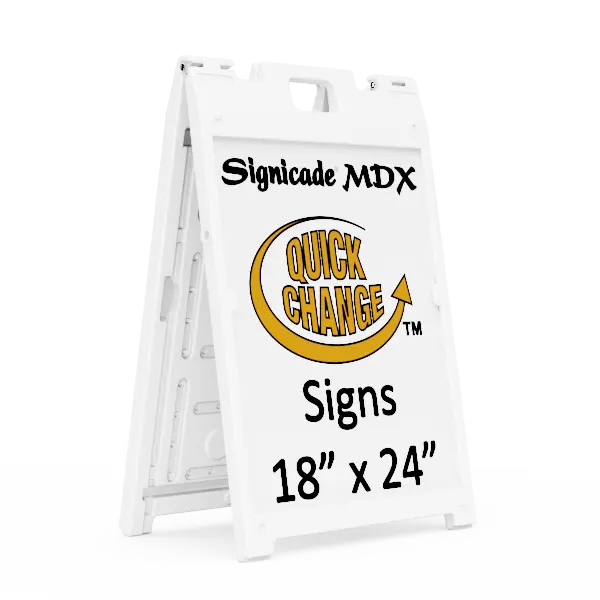 works with corrugated plastic 4mm and aluminum signs